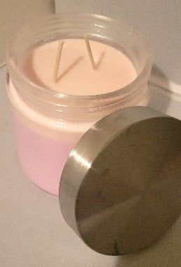 Candle Two Wick Glass Jar - Head Art Works