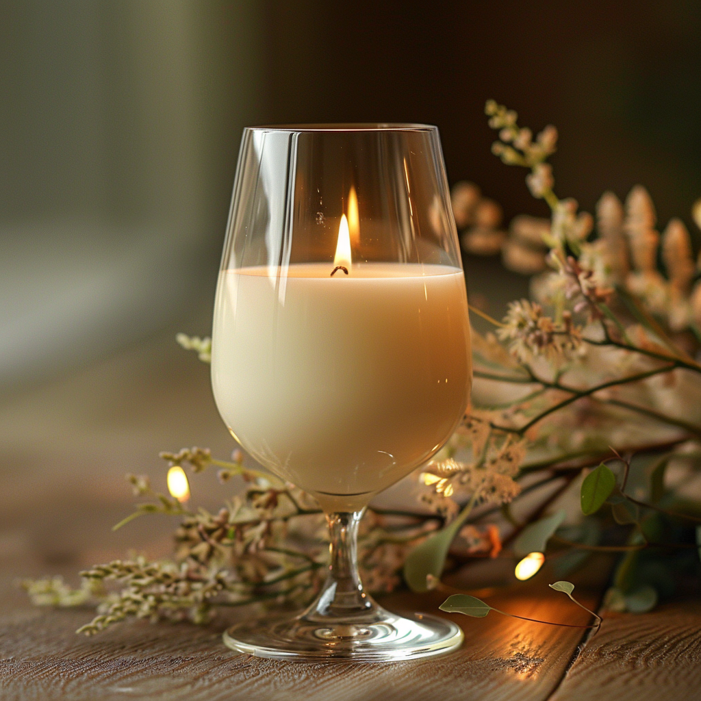 "Handmade Stemware Glass Candles: Elevate Your Home Decor with Unique Elegance" - Head Art Works LLC