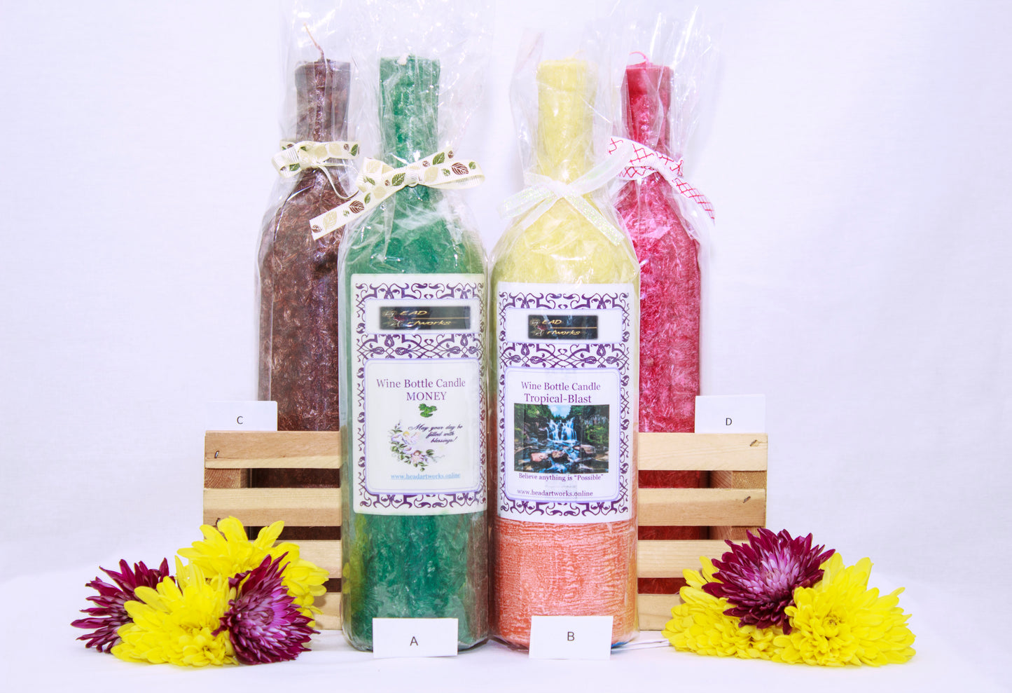 Scented Natural Candle Centerpiece Collection