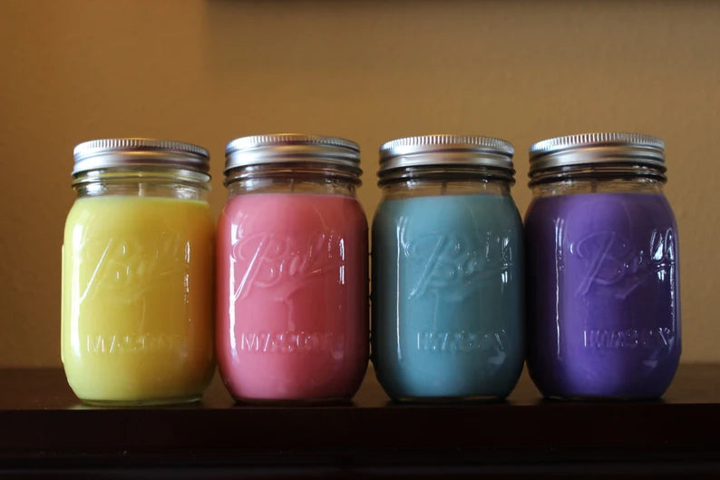 Glass Candles- Choose From Our Variety of Soy Wax Glass - - Head Art Works