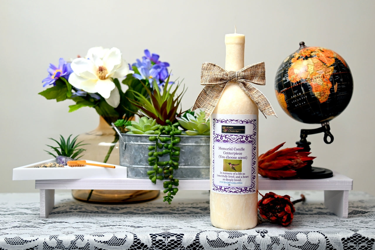 Memorial Scented Candle Centerpiece 