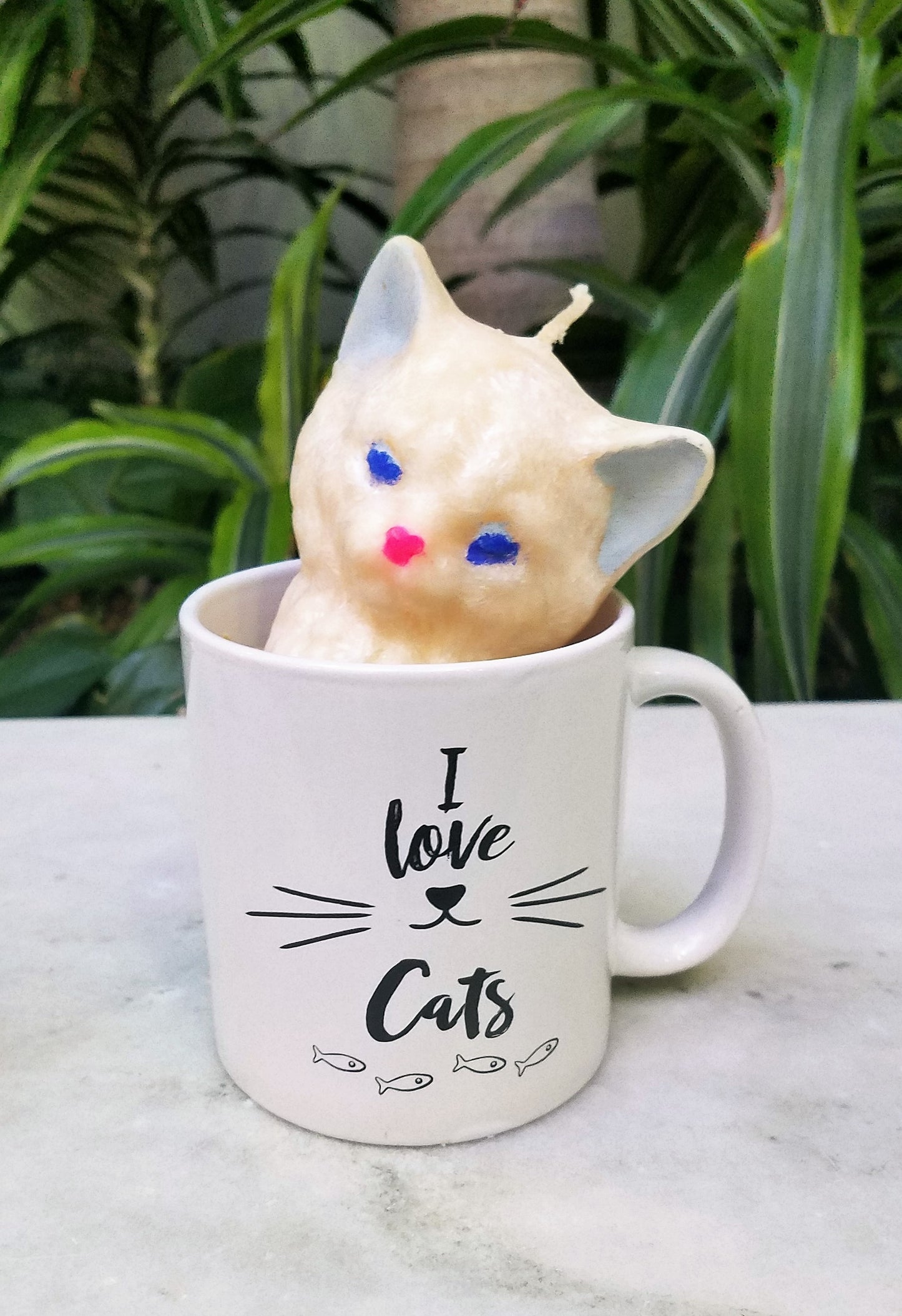 Cat and Kitten  Lovers  Candle