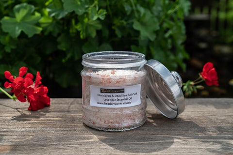 Bath Salt-Himalayan Pink Salt and Dea Sea Salt with Lavender Essential Oil- SPA & Aroma Therapy