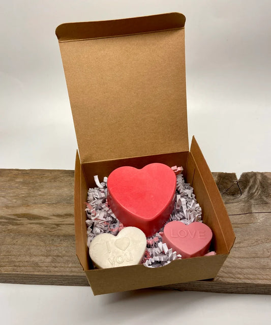 Valentine Shea Butter Gift Box- Conversations Hearts-Valentine Day-Gift for Teens-Gift for Co-Worker- - Head Art Works